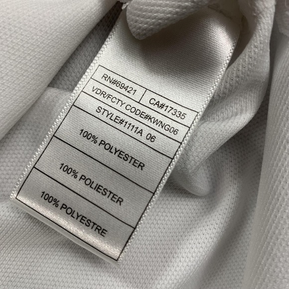 Super Bowl XLI Shirt Polo Mens LG White NFL Football South Florida Reebok 2007 - Picture 8 of 13